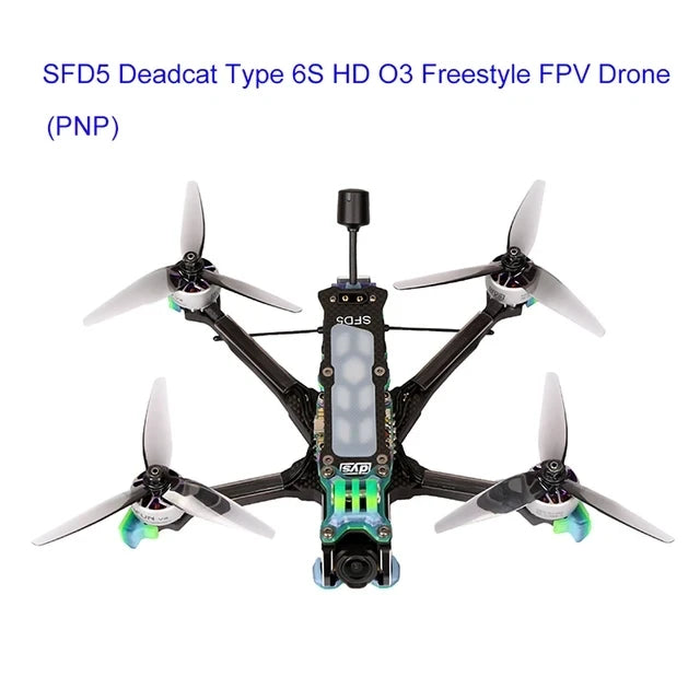 DYS SFD5 Deadcat Type 5 Inch Freestyle FPV Drone 6S HD O3 Carbon Fiber FPV Racing Drone