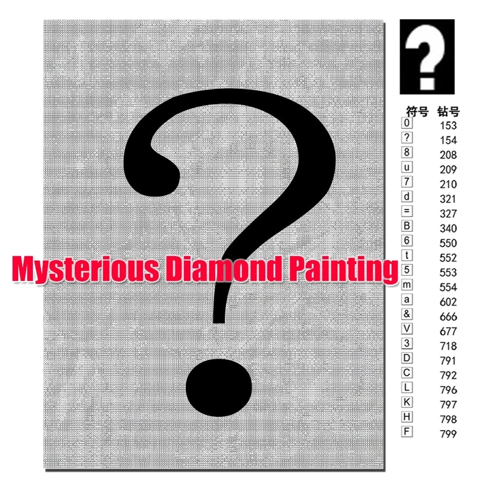 Mystery gift Mysterious 5D DIY Diamond Painting full drill mosaic custom photo 5D Diamond Embroidery Painting Surprise Box