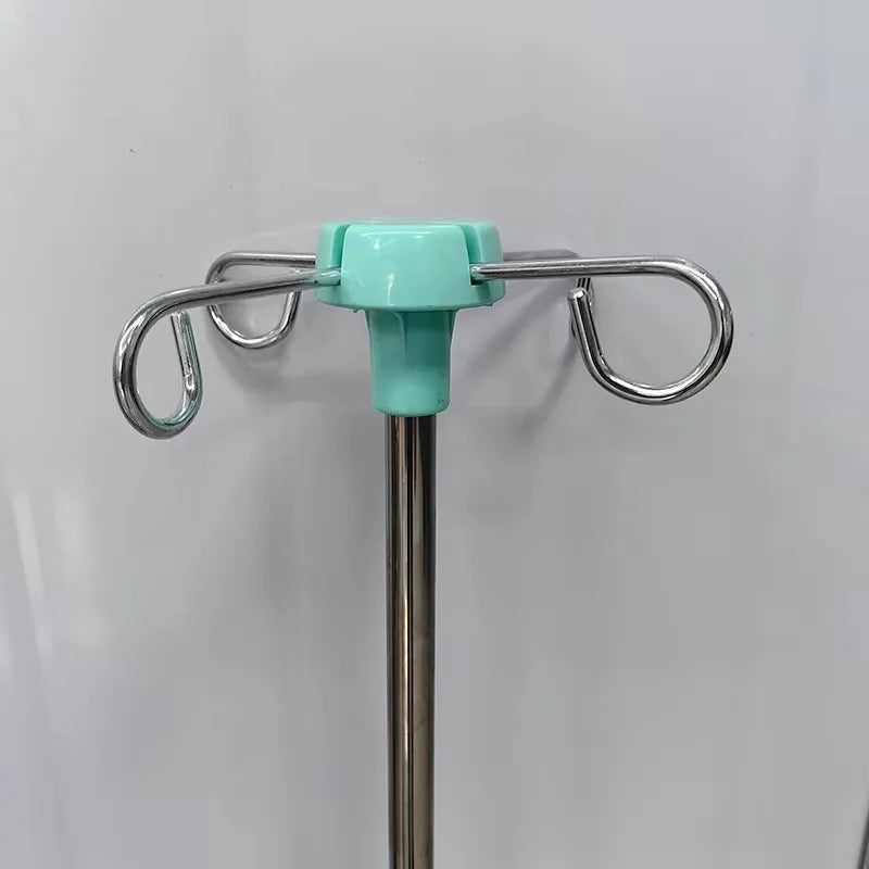 Good quality stainless steel floor infusion support removable hospital medical infusion iv pole drip stand
