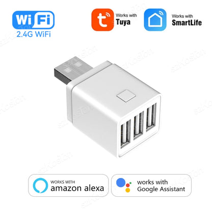 Tuya Smart WiFi Zigbee 1-3 Gang Mini USB Power Adaptor Charging Plug Smart Life APP Timing Voice Control Via for Alexa Google