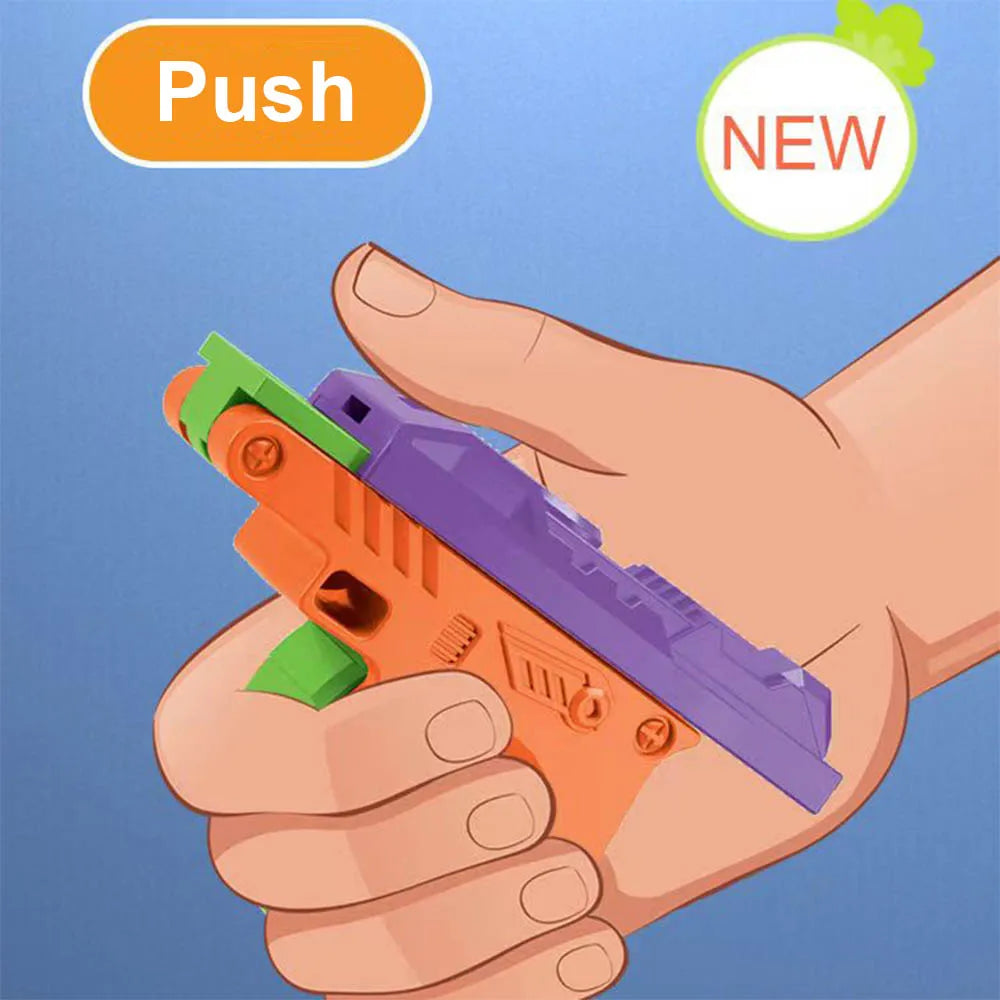 Stress Reducing Safe Toys Gun Pistol For Kids Whistles Multiple Colors Relaxation Toy Gun Age 3+