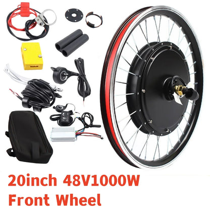20 inch electric bike motor conversion kit, front/rear wheel conversion kit, 36V/48V 250W/1000W, bicycle modification sets
