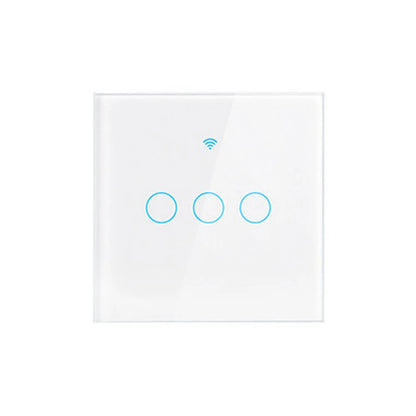 WiFi Smart Switch EU Neutral Wire/No Neutral Wire Touch Light Switch Works with Alexa Google Home Alice 1/2/3/4 Gang Smart Home