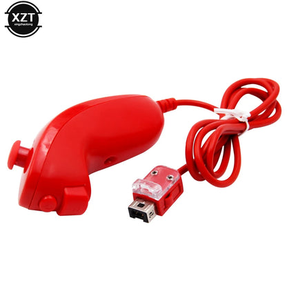 Game Left Handle Controller For Nintendo Wii Nunchuck Hand Curved Handle Controller Nunchuk For Wii Gamepad Accessories