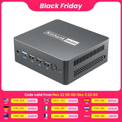 KINHANK Super Console X Intel N100 Windows 11 60000 Games for DC/SS 50 Emulators Support 3D Video Games Game Player Gift for Kid