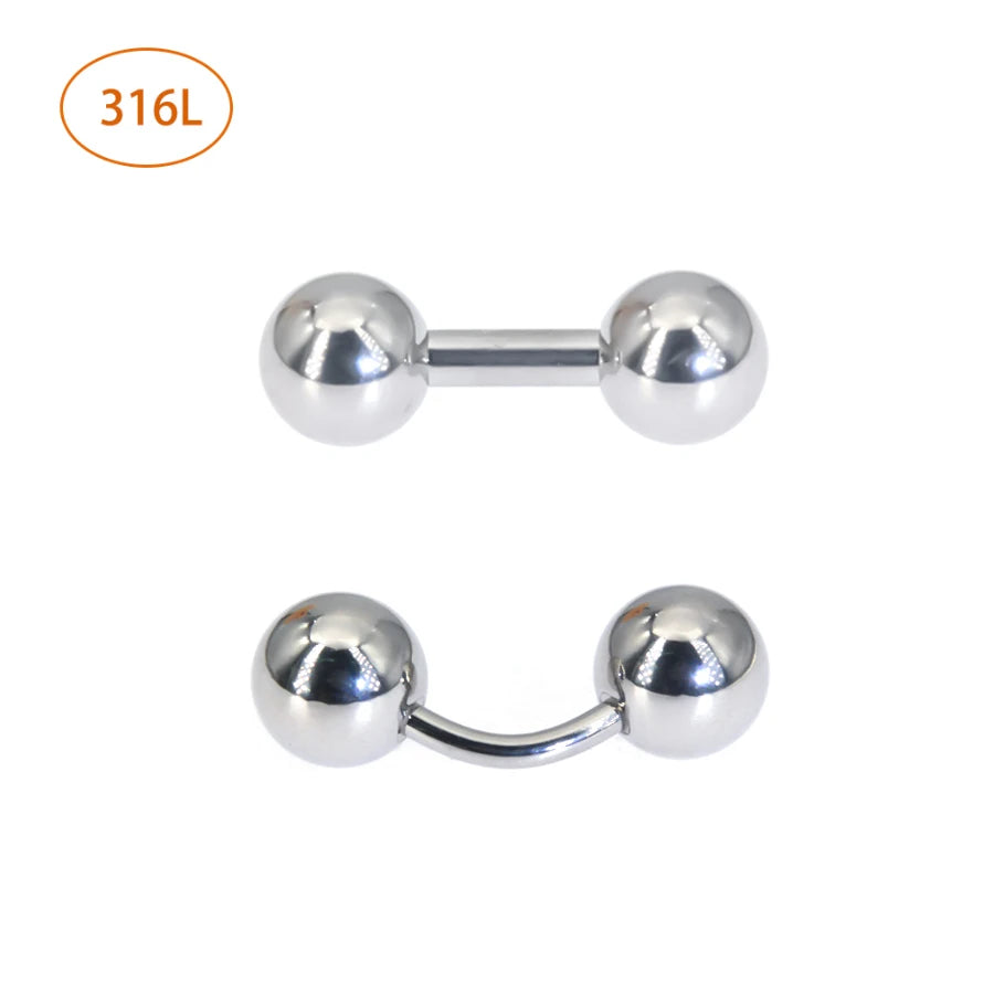 1Pc 316L Surgical Steel Curved Barbell Christina Vertical Hood Piercings Sexy Vagina Piercings Genital Piercing VCH Body Jewelr