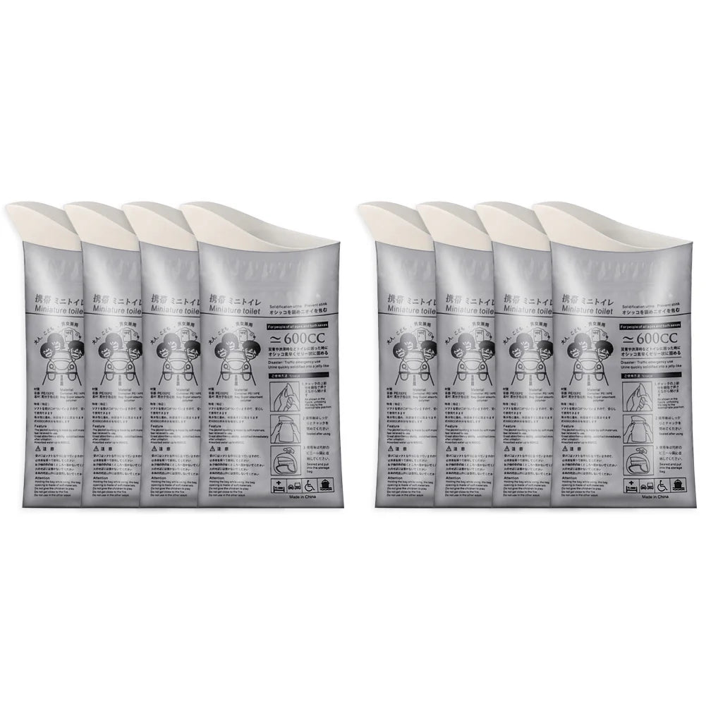 4-40PCS Outdoor Emergency Urine Bags 600ml Disposable Travel Mobile Toilet Portable Urinal Bag for Female Baby Male Vomiting Bag