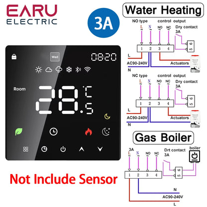 Tuya WiFi Smart Thermostat Electric Floor Heating TRV Water Gas Boiler Temperature Voice Remote Controller for Google Home Alexa