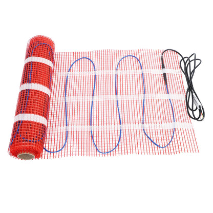 Floor Heating Pad with Digital Programmable Thermostat And Adhesive Back, Four Temperature Control Modes Uniform Heating