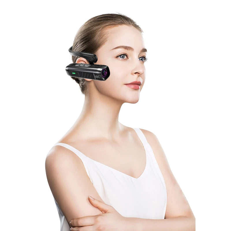 Smart Outdoor Sports 4K Head Mounted Camera WiFi Digital Mini Action Camcorder Profissional Gimbal Anti Shake CCTV Security Cam