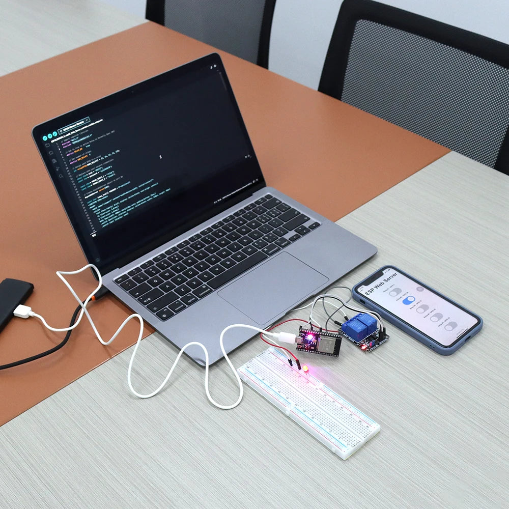 Professional ESP32 Automation Project Starter Kit for Arduino Programming DIY Electronic Complete Circuit Learning Education Kit