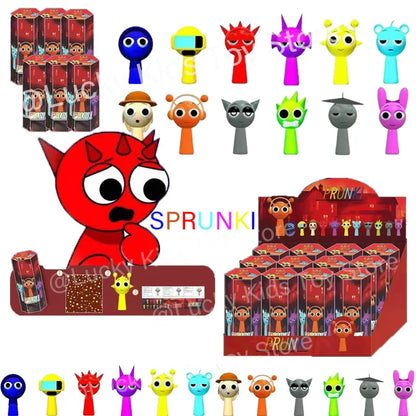 Funny Sprunki Figuras Model Box 7cm PVC Sprunki Game Action & Toy Figures Set Christmas Gifts