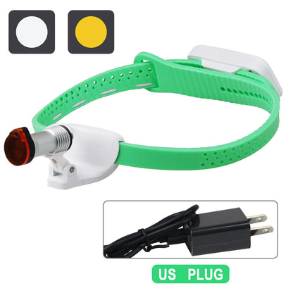 5W Dental LED Headligth Wireless Ultra-light High-brightness Dental Surgical Headband Medical Headlight  Adjustable Brightness