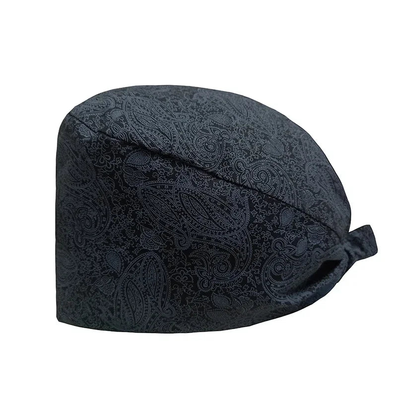 Cute Cat Pattern Printing Unisex Surgical Cap Surgeon  Veterinary Pet Beauty Salon Hospital Clinic Clinical Nurse