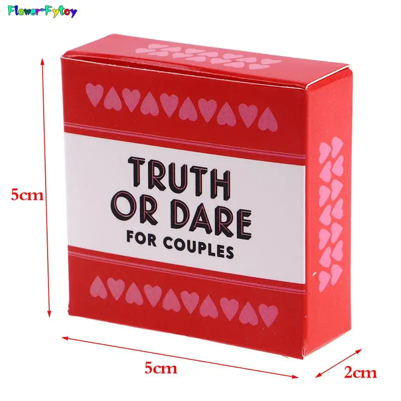 1SET Truth or Dare for Couples 51 Questions and Challenges Sexy Date Night Card Game for Couple Naughty Adult Game Drink
