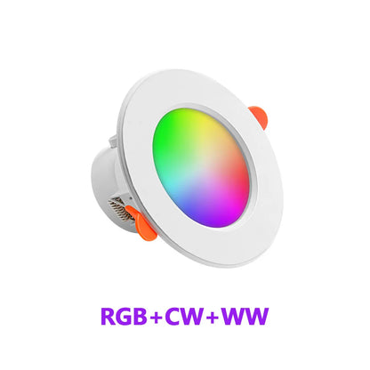Tuya Smart Bluetooth RGB Dimmable Downlight Colorful Spot LED Lamp Recessed Round Light Smart Home Works With Alexa Google Home