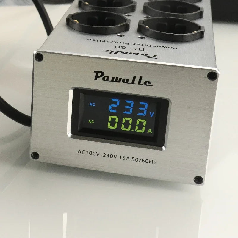 8-bit European Standard 15 Amp 100-240 Volt Rated Power Filter power Purifier Socket