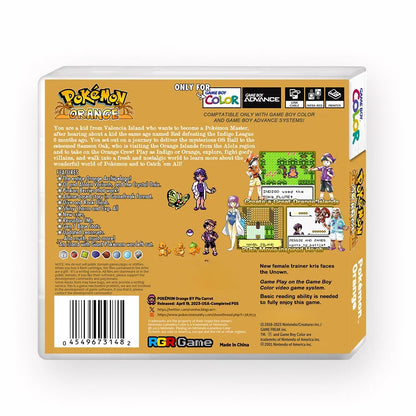 GBC/GBA Game Card Pokemon Orange US Version English Game