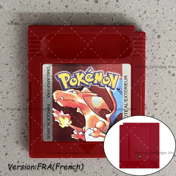 GBC Video Game Cartridge Console Card Pokemon Blue/Crystal/Green/Gold/Red/Silver/Yellow Full-size Chip with Multi-language