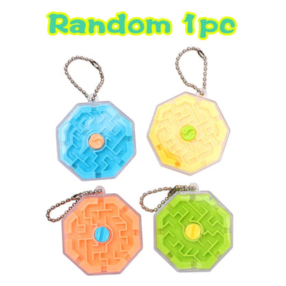 3D Palm Puzzle Walking Ball Maze Toy Labyrinth Keychain Fun Brain Game Cube Challenge Toys Balance Educational Toys For Children