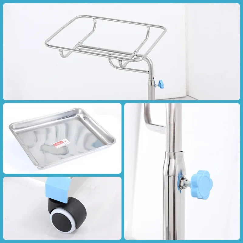 Cheap Price Medical Instrument Trolley Hospital Stainless Steel Surgical Mechanical Mayo Table In Operating Room