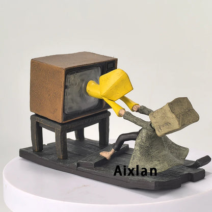 Aixlan Little Nightmares II Figure Six Mono 7cm Childhood Dream PVC Action Figure Amine Christmas Gift Collectible Figurine