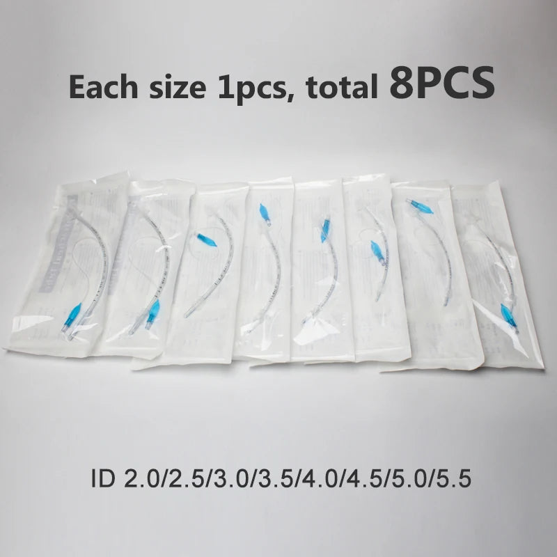 Endotracheal Tube with Cuff ID 2.0-10mm Sterilized Tracheal Tube for Veterinary Medical Consumables
