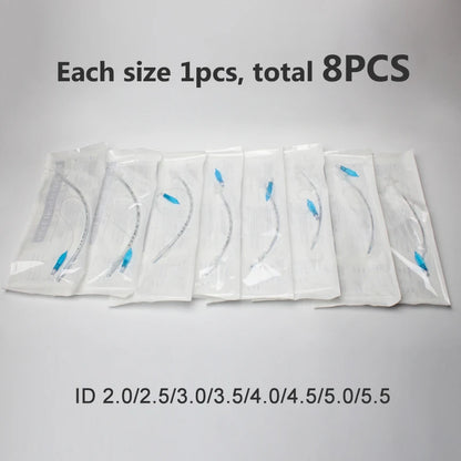 Endotracheal Tube with Cuff ID 2.0-10mm Sterilized Tracheal Tube for Veterinary Medical Consumables