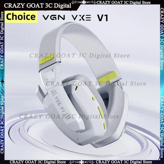 VGN VXE V1 Gaming Headset Bluetooth 5.3/2.4g Dual-mode Lightweight Headphone With Microphone Computer Esports Headset Gift,White
