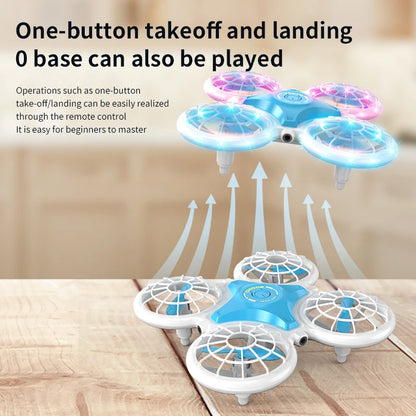 Mini Drone Ufo Quadcopter Dron Altitude Hold Remote Control Helicopters Aircraft Induction Obstacle Avoidance Toy Racing Drones