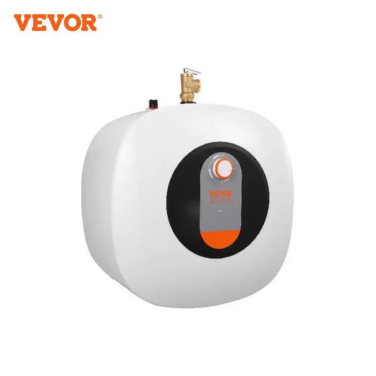 VEVOR Electric Mini-Tank Water Heater, 2.5/4/8-Gal Tank Hot Water Storage, Safety Temperature Pressure Valve,for Kichen Bathroom
