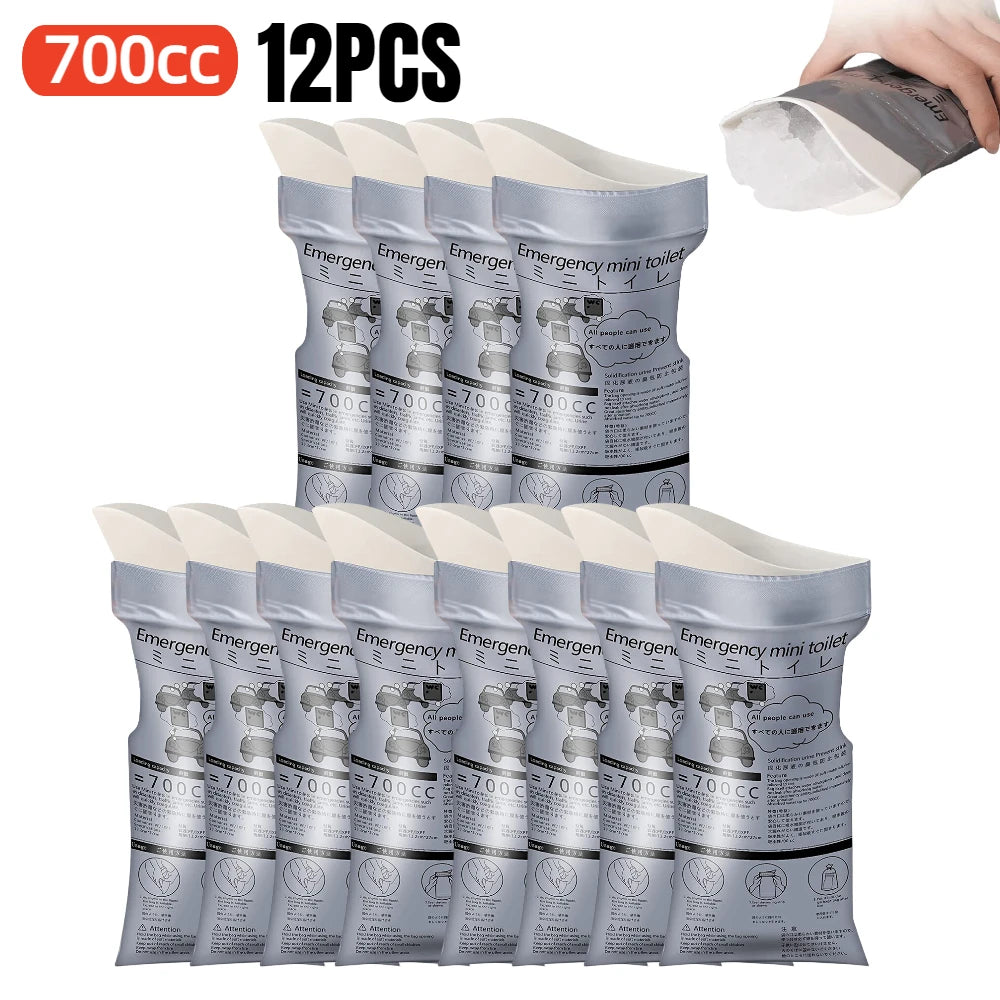 Portable Emergency Urinal Bag Outdoor Camping Pee Bags Disposable Travel Vomit Bag Mini Mobile Toilet for Men Women Children