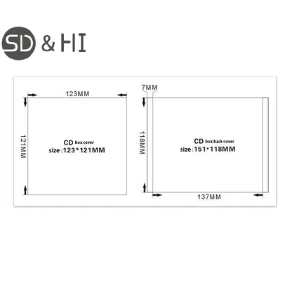 High Quality Transparent Bottom CD Box Empty CD Case PP Plastic CD Case CD Case Capacity 1-2 Discs