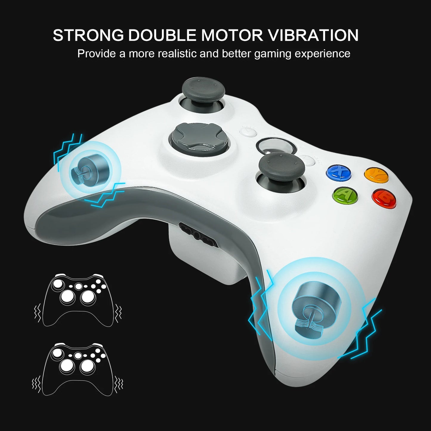Gamepad For Xbox 360  Wireless Vibration Joystick For Microsoft PC Console Compatible with Windows 7 8 10 Game Controller