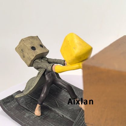 Aixlan Little Nightmares II Figure Six Mono 7cm Childhood Dream PVC Action Figure Amine Christmas Gift Collectible Figurine