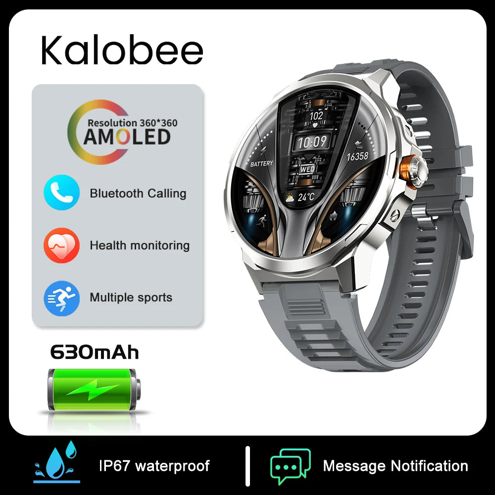 Kalobee SK50 Smart Watches for Men,Answer / Make Call,1.85" Big Screen Fitness Tracker,Waterproof Watch for Android iOS Phones