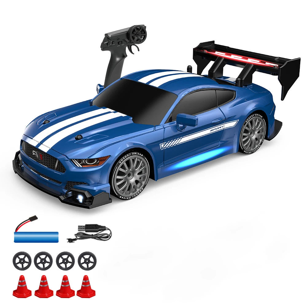 1:24 Rc Car Kids Toys 30Km/h Remote Control Racing Cars Radio-Control Drifting Vehicle with Led Light Electric Toy Children Gift