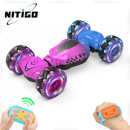 RC Stunt Car Toys for Kids Adults Boys Girl Double Sided Flip 2.4G Remote Control 360° Rotation Off Road Twist Drift RC Car Gift