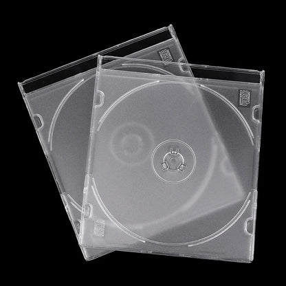 CD Storage Case Transparent Stand Acrylic Holders Ultra-thin Model With Film Disc Shell For CDs DVD Storage Holder Transparent