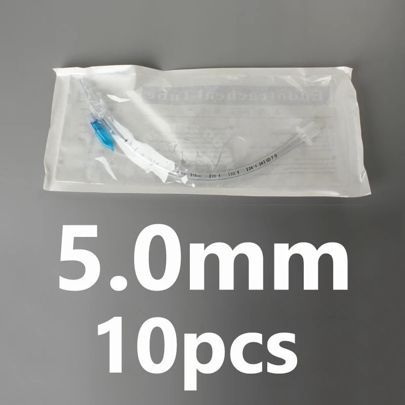 10pcs Endotracheal Tube with Cuff ID 2.0-10mm Sterilized Tracheal Tube for Veterinary Medical Consumables