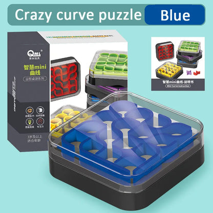 Creative 3D Intelligence Puzzle Crazy Curve Sudoku Puzzle Games Plate Geometric Line Jigsaw IQ Challenge Toys Gifts for Children