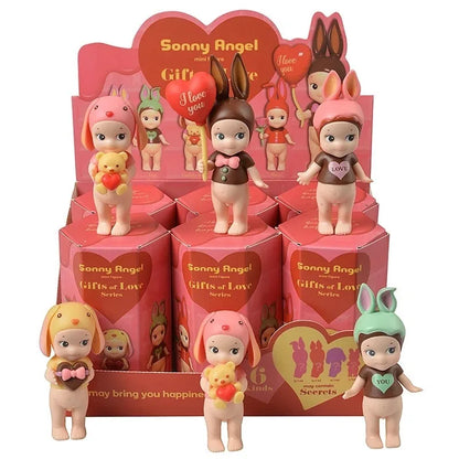 1Set Sonny Angel Blind Box 20th XMAS Love Hippers Back Dreaming Fruit Vegetable Series Toys Adult Figure Doll Valentine's Day