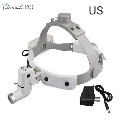 5W Dental LED Head Light Lamp For Binocular Loupes Brightness Spot Ajustable Dental Lab Headlamp Surgical Headlight