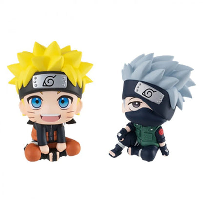 9 CM Anime Naruto Characters Uzumaki Naruto Kakashi Uchiha Sasuke Itachi Cute Toys Q Version Figurals Car Decoration Model Gift