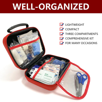 Empty Large Capacity Medical First Aid Storage Bag Small PU EVA Bag Case for Household Outdoor Travel Camping Medicine