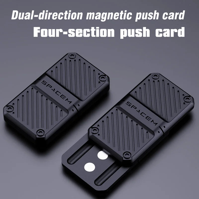 Machinery Magnetic Slider Push Fidget Toy Decompression Metal EDC Haptic Coin Fidget Spinner For Adults Stress Relief Gifts