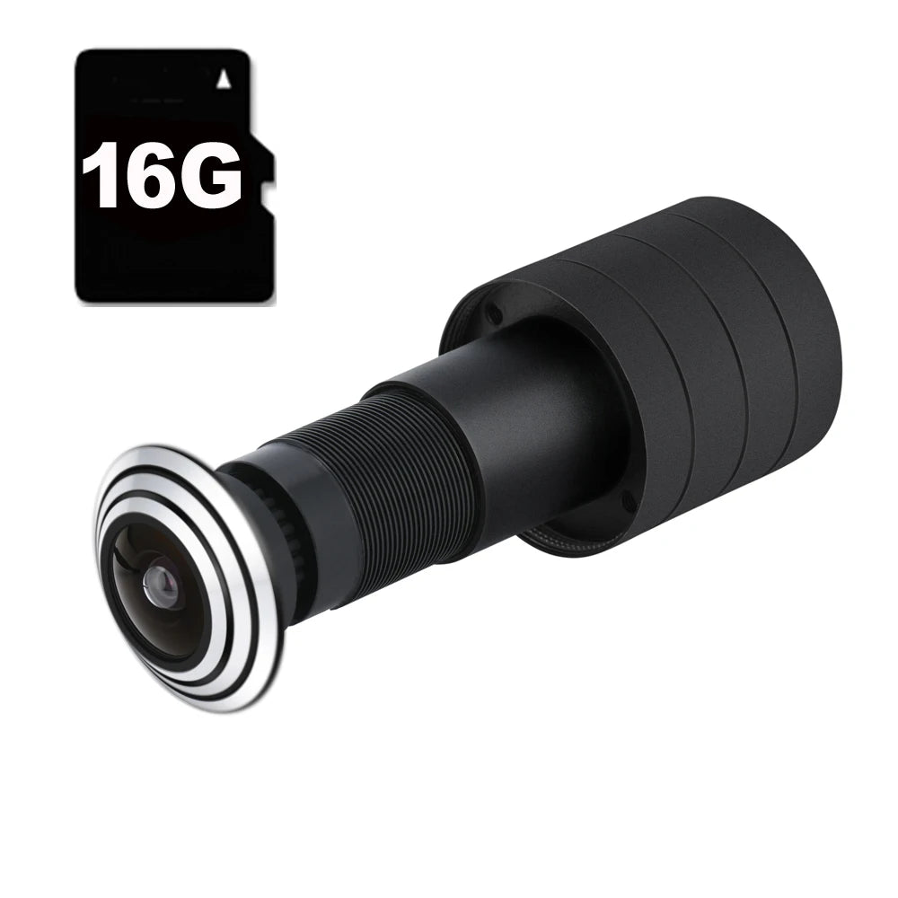 Tuya Wifi Door Eye Camera Mini Peephole Door WifI IP Camera 1.6MM Wide Angle FishEye 2Way Audio Build-In Speaker TF Card Slot