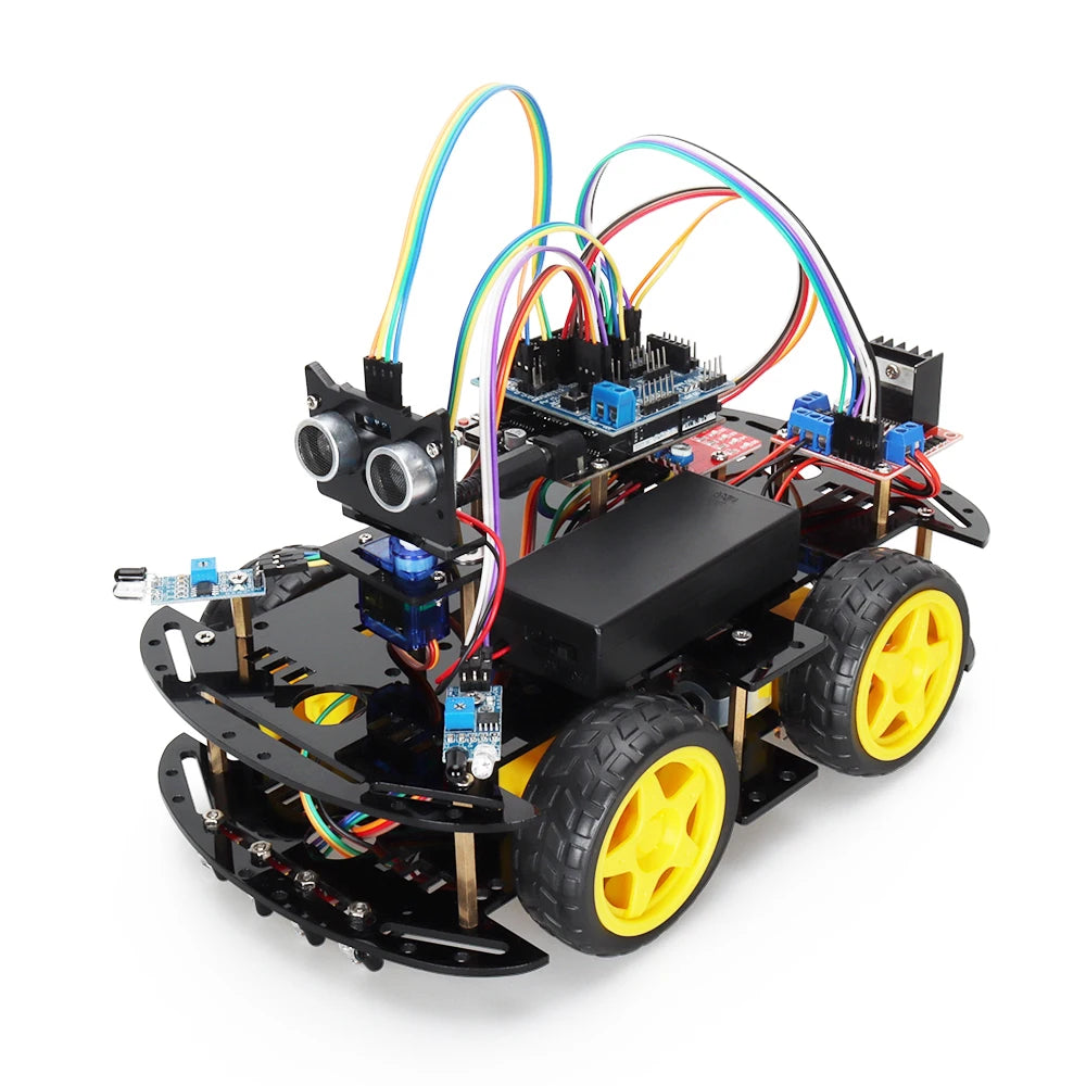 Tscinbuny Smart Robot Car Kits For Arduino Robot DIY Project Programming Automation Equipment Complete Kits Coding Robot