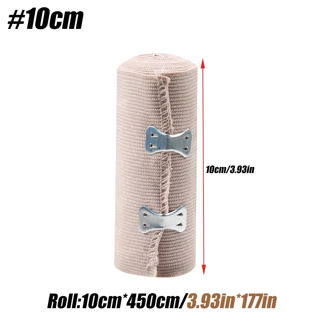 1 Roll Premium Elastic Bandage Wrap,Cotton Latex Free Compression Bandage Wrap with Self-Closure,Support & First Aid for Sports