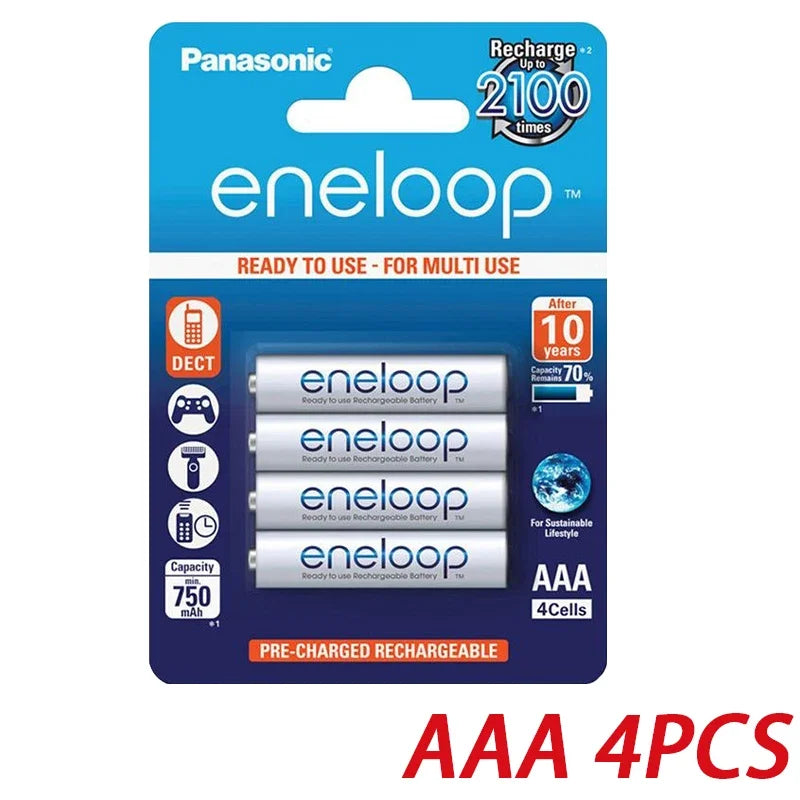 Panasonic Eneloop original AA AAA rechargeable battery 1.2v 1900mAh 800mAh pre-charged nimh suitable for flashlight camera toys